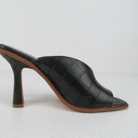 Vince Camuto Mershid Deep Green Peep Toe size 8.5 - Picture 2 of 9